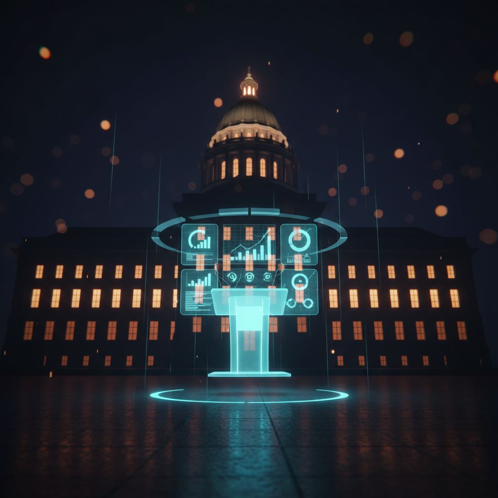 AI business case for city council presentation civic deliberation budget approval