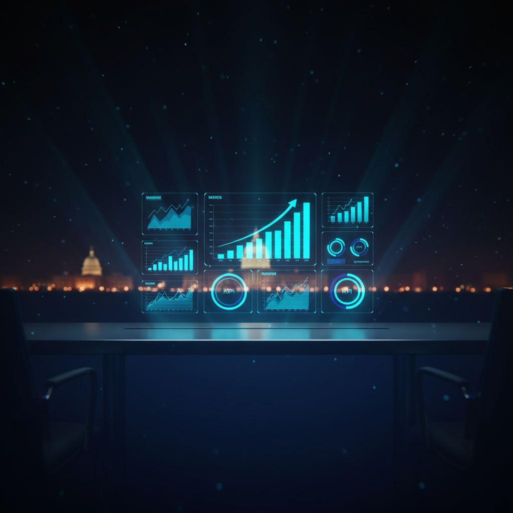 Measuring ROI on government AI deployments executive dashboard with KPI metrics for agency leaders